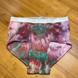 Purple and Green Ice Dyed/Tie Dyed Briefs